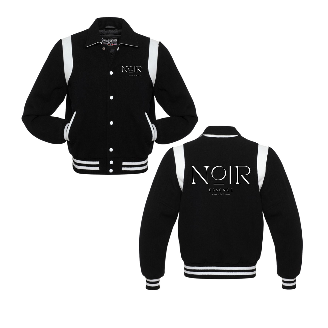 Noir Essence Retro Varsity Jacket